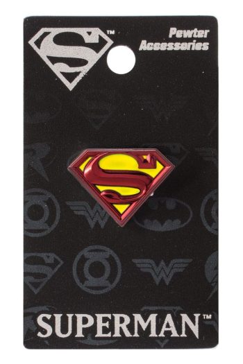 DC Comics Pin Badge Superman Logo coloured