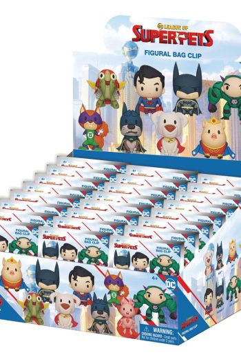 DC Super Pets 3D PVC Bag Clips Series 1 Display (24)