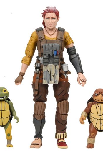Teenage Mutant Ninja Turtles (The Last Ronin The Lost Years) Action Figure Grammy April with Baby Yi & Moja 18 cm