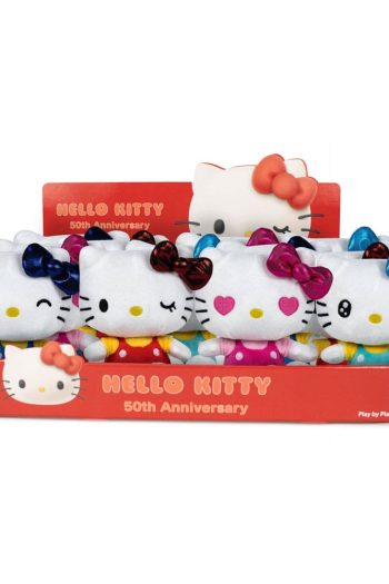 Hello Kitty Plush Figures 16 cm 50th Anniversary Display (12)