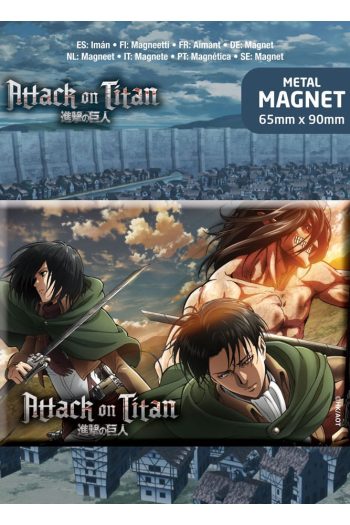 Attack on Titan Fridge Magnet Trio
