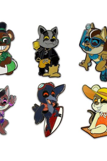 Five Nights at Freddy's Enamel Pins Set Popgoes Beach 3 cm (6)
