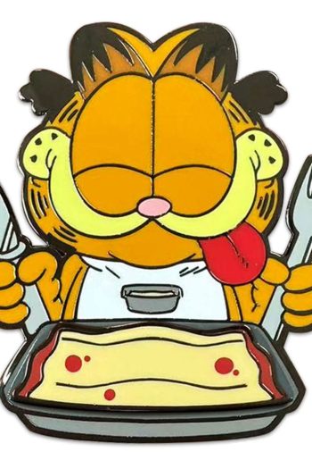Garfield Pin Badge Disco Garfield Lasagna Dinner 5 cm