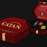 Catan Upgrade dice set Robber & Metal: Hematite