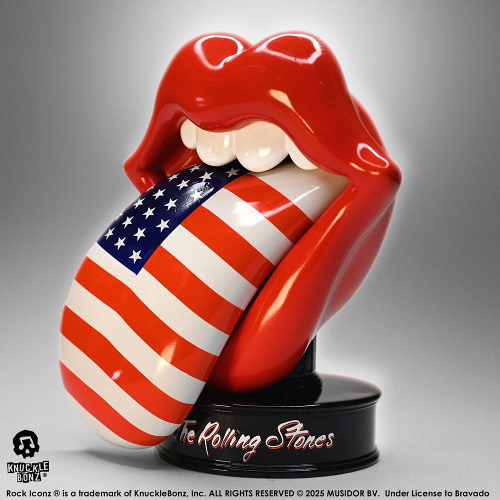 x_knbz-rstones100lickus Rolling Stones 3D Vinyl Statue Licks (US Version) 22 cm - immagine 1