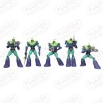 Grendizer Vegan Goldrake Soldiers Figure Set (5) by Plastoy