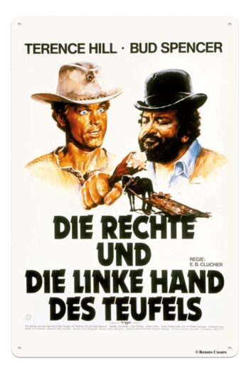 Bud Spencer & Terence Hill Tin Sign Rechte und Linke Hand des Teufels 20 x 30 cm