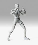 S.H.Figuarts Action Figure Body-Kun Sports Edition Wire Frame (Gray Color Ver.) 15 cm by Bandai - immagine 5