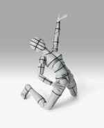 S.H.Figuarts Action Figure Body-Chan Sports Edition Wire Frame (Gray Color Ver.) 15 cm by Bandai - immagine 4