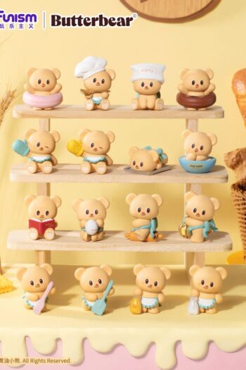 Butterbear Baked with Love Series Mini Figures 3-Pack Chubby Face 9 cm Display (6)