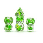 Dragon Storm Inclusion Dice Set Green Dragon (7)