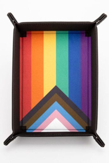 FanRoll Folding Dice Tray Pride Rainbow Flag
