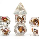 FanRoll  Dice Set Rose (7)