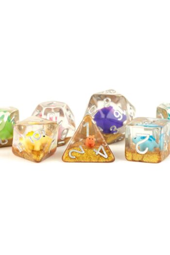 FanRoll  Dice Set Rainbow Dinosaur (7)
