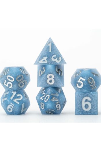 FanRoll Sharp Edge Silicone Dice Set Glacial Debris (7)