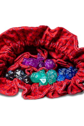 Dragon Storm Dice bag with compartments Red Dragon Scales