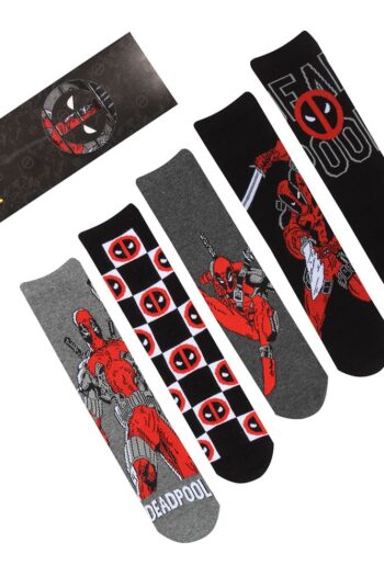 Marvel Socks 5-Pack Deadpool L-XL