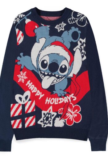 Lilo & Stitch Sweater Stitch Santa (Christmas Jumper) Size M