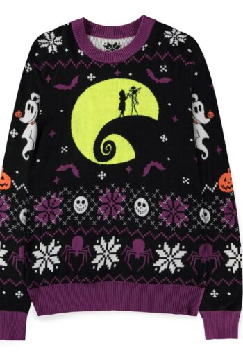 Nightmare Before Christmas Sweater Glow in the Dark (Christmas Jumper) Size L