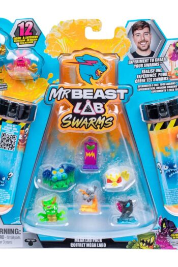Mr. Beast Lab Swarms Mini Figures 12-pack Mega Lab 4 3 cm Assortment (4)