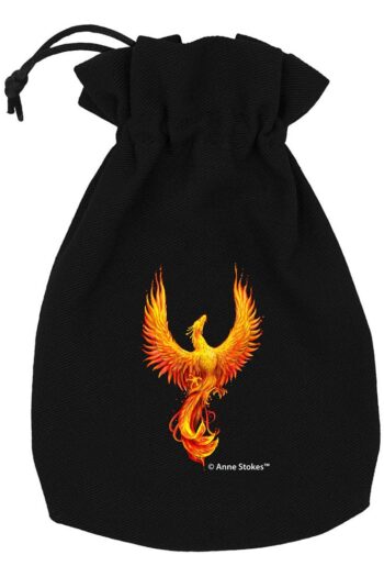 Anne Stokes Dice Pouch Phoenix