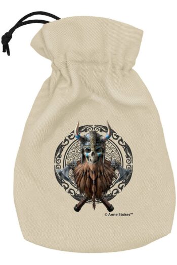 Anne Stokes Dice Pouch Viking Skull