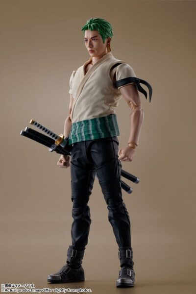 One Piece S.H. Figuarts Action Figure Roronoa Zoro (Netflix) 14 cm by Bandai - immagine 2
