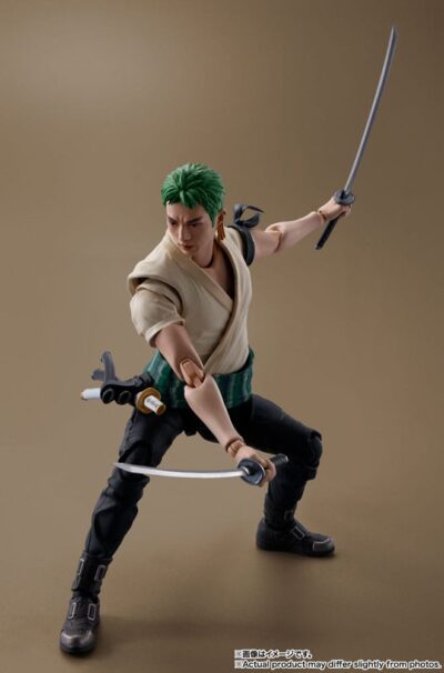 One Piece S.H. Figuarts Action Figure Roronoa Zoro (Netflix) 14 cm by Bandai - immagine 6