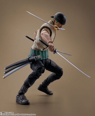 One Piece S.H. Figuarts Action Figure Roronoa Zoro (Netflix) 14 cm by Bandai - immagine 7