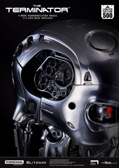 The Terminator The Real Series Life Size Bust T-800 Endoskeleton Skull 50 cm by Blitzway - immagine 8