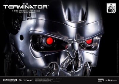 The Terminator The Real Series Life Size Bust T-800 Endoskeleton Skull 50 cm by Blitzway - immagine 20