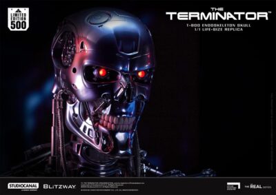 The Terminator The Real Series Life Size Bust T-800 Endoskeleton Skull 50 cm by Blitzway - immagine 15