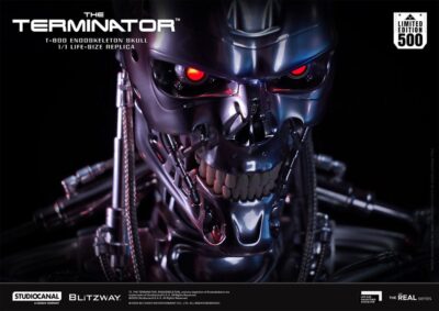 The Terminator The Real Series Life Size Bust T-800 Endoskeleton Skull 50 cm by Blitzway - immagine 14