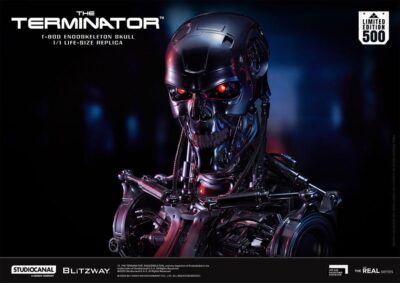 The Terminator The Real Series Life Size Bust T-800 Endoskeleton Skull 50 cm by Blitzway - immagine 12