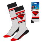 DC Comics Socks Superman Logo Grey 38-45