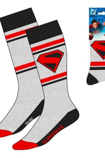 DC Comics Socks Superman Logo Grey 38-45