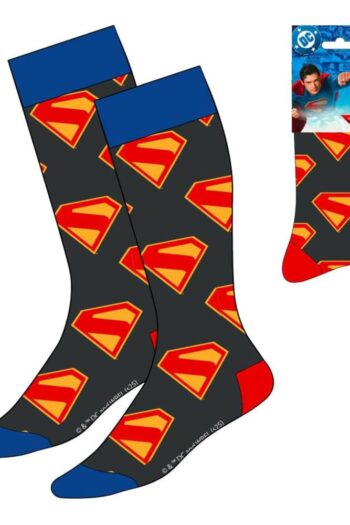 DC Comics Socks Superman Logo Blue & Red 38-45