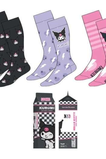Sanrio Socks 3-Pack Kuromi 36-43