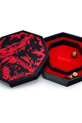 CritStones Arena Dice Tray Red Dragon