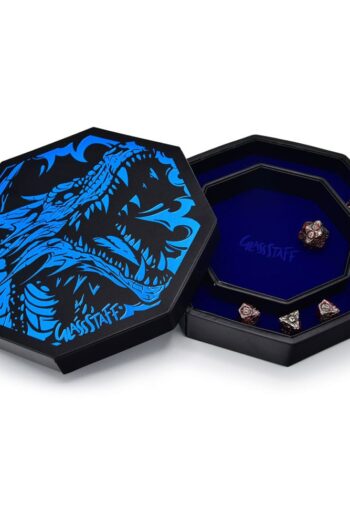 CritStones Arena Dice Tray Blue Dragon
