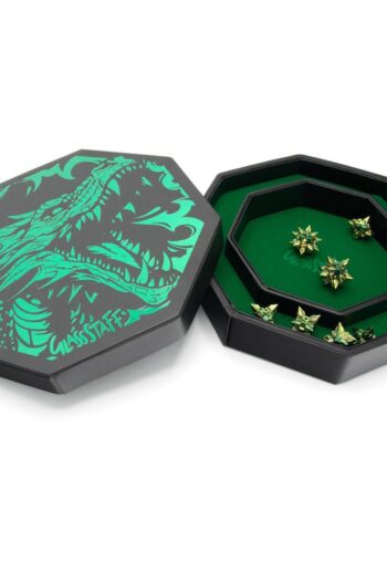 CritStones Arena Dice Tray Green Dragon