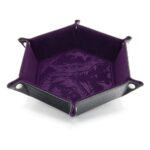 CritStones Folding Dice Tray Dragon Skin Edition Purple