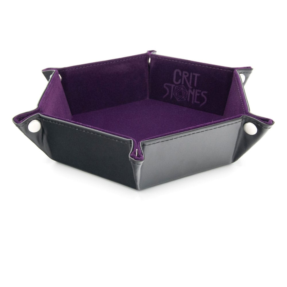 x_crst60204 CritStones Folding Dice Tray Purple - immagine 1