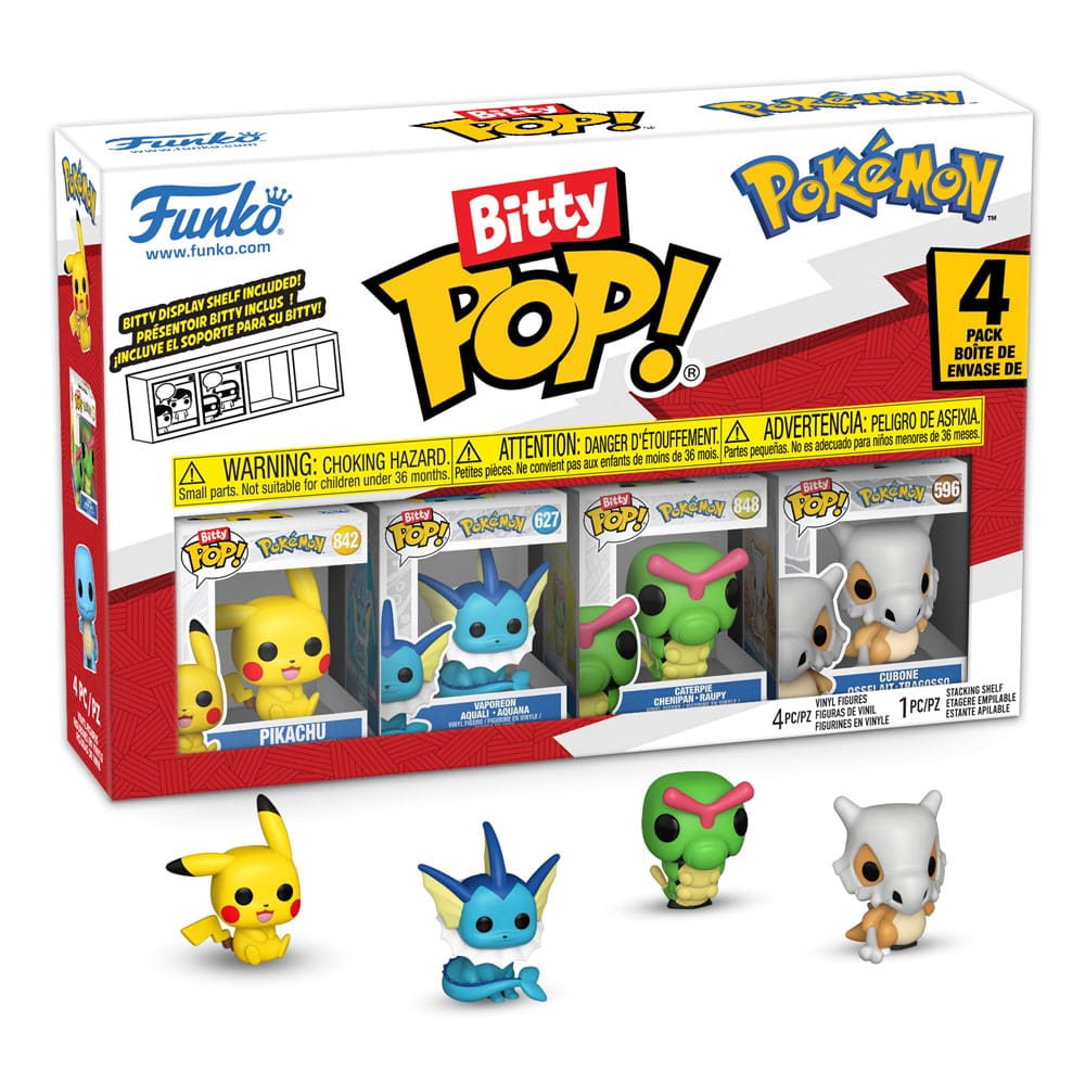 x_fk81132 Pokémon Bitty POP! Vinyl Figure 4-Pack Series 1 2 cm - immagine 1
