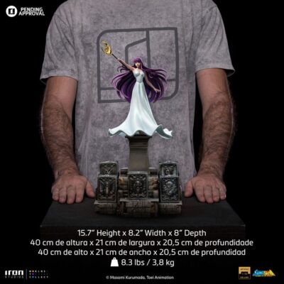 Saint Seiya Deluxe Art Scale Statue 1/10 Saori Kido 51 cm Athena lady Isabel by Iron Studios - immagine 2