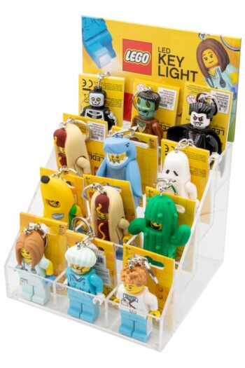 LEGO Acryl Counter Display with 12 Light-Up Keychains