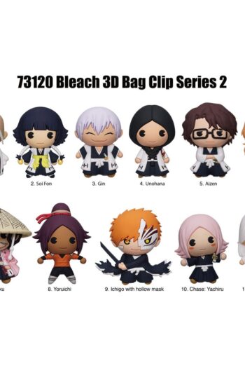 Bleach 3D PVC Bag Clips  Series 2 Display (24)