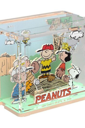Peanuts Puremind DIY Construction Mini Scene Baseball Time