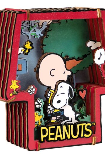 Peanuts Puremind Model Kit Wooden Theater Healing Hug