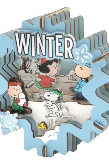 Peanuts Puremind Model Kit Wooden Theater Winter Wonderland